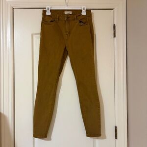 Women's Brown/Gold Skinny Jeans